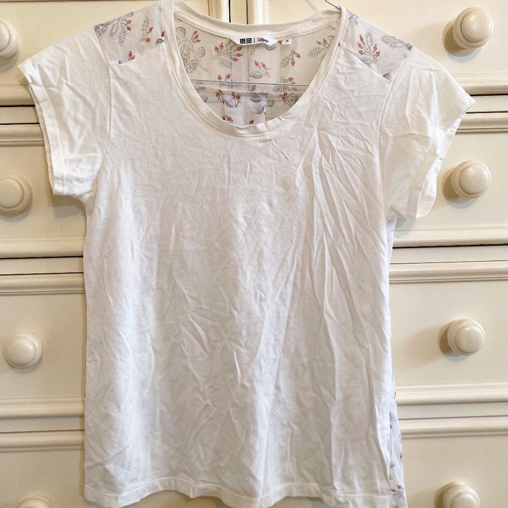 Uniqlo White T-Shirt Disney Collaboration